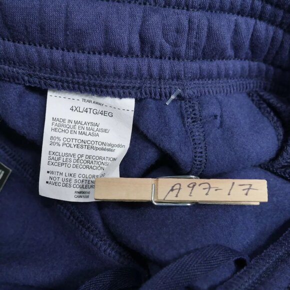 Under Armour Men's Fleece Sweatpants Size 4XL Thermal Cold-gear Navy Blue NWT - Picture 7 of 8